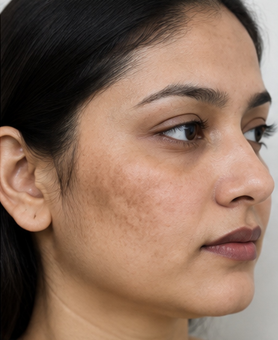 Before pigmentation treatment